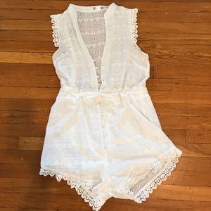 Women’s ASOS White Linen Romper